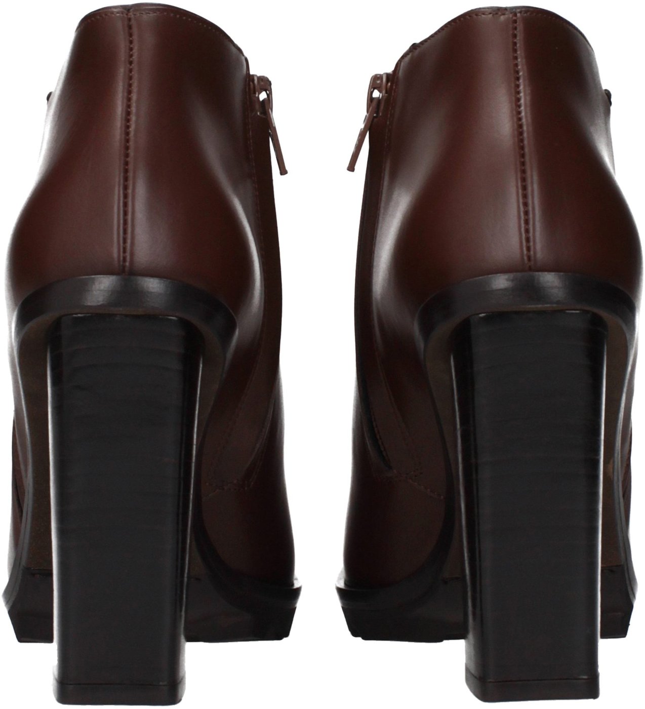 Max Mara Brown Leather Ankle Boots