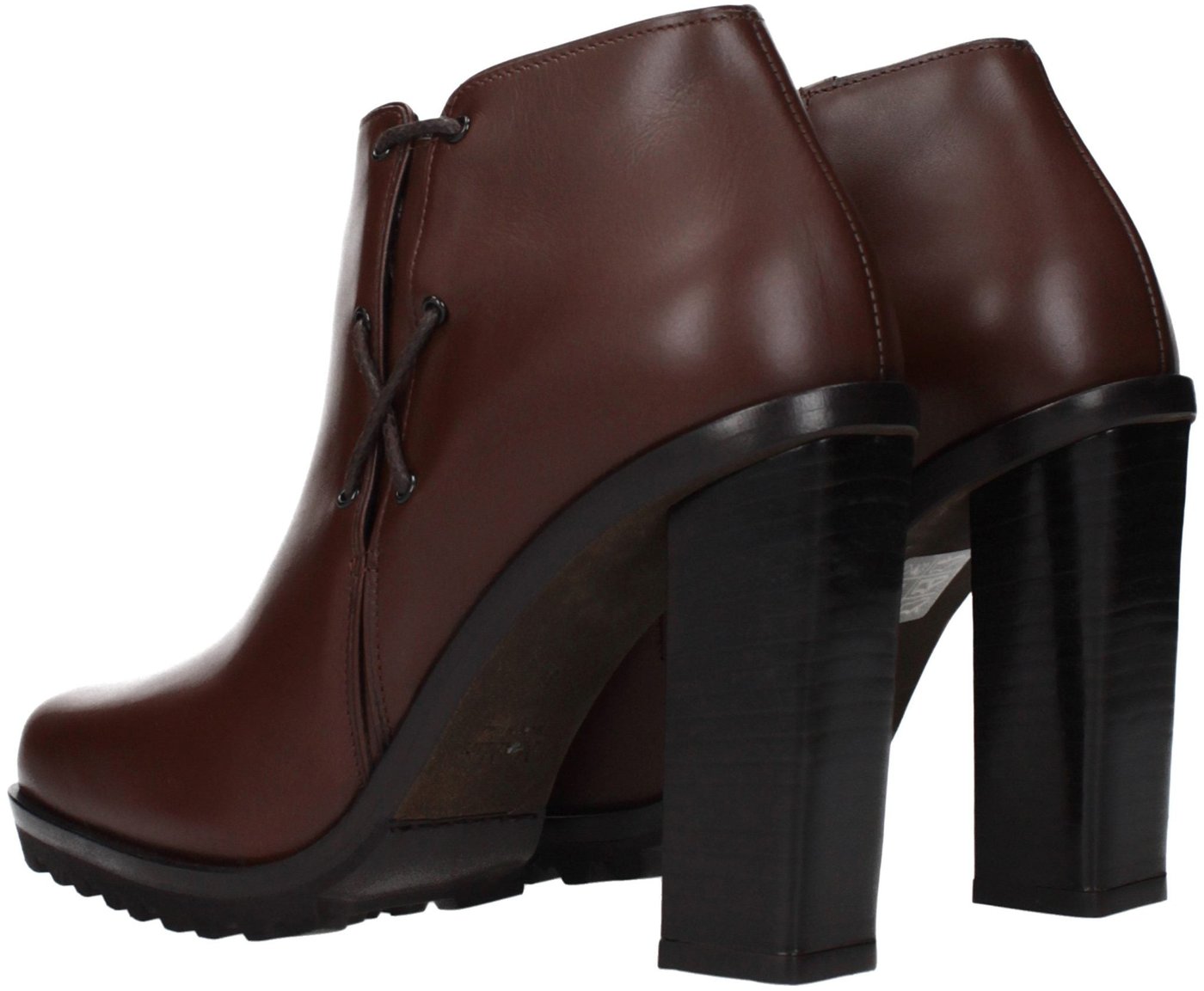 Max Mara Brown Leather Ankle Boots