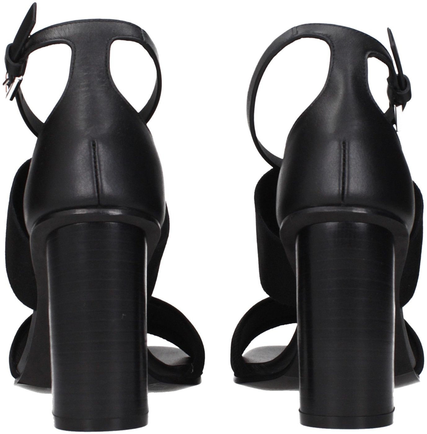 Max Mara Black Fabric Platform Sandals