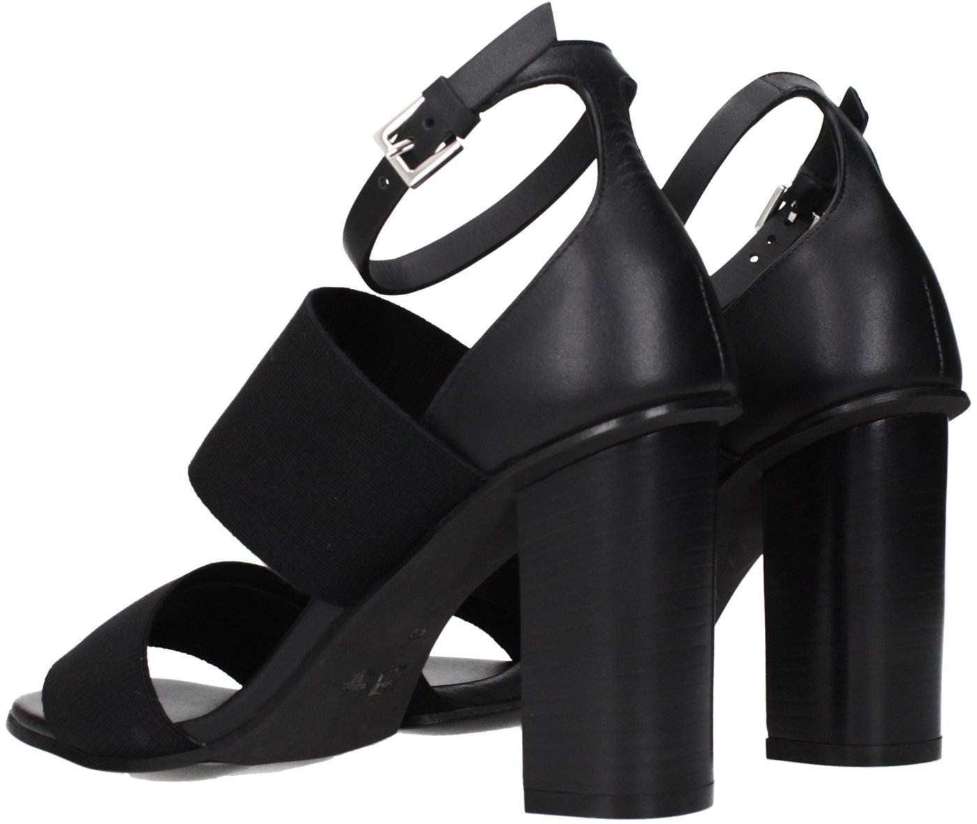 Max Mara Black Fabric Platform Sandals
