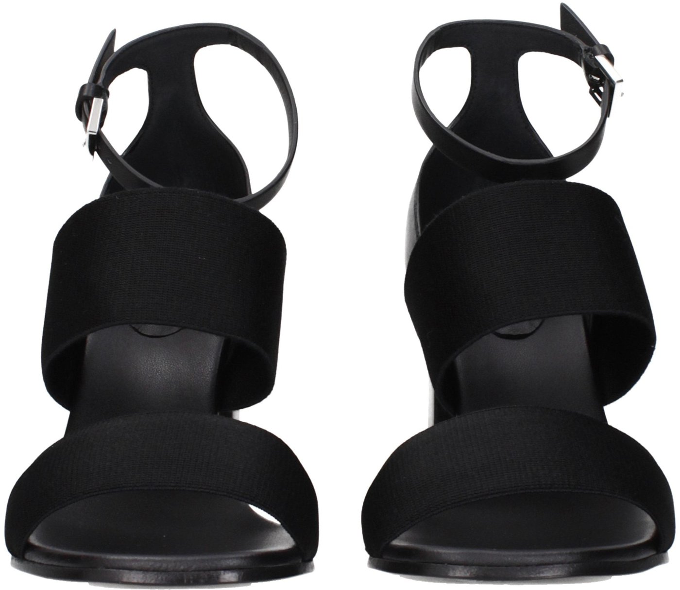 Max Mara Black Fabric Platform Sandals
