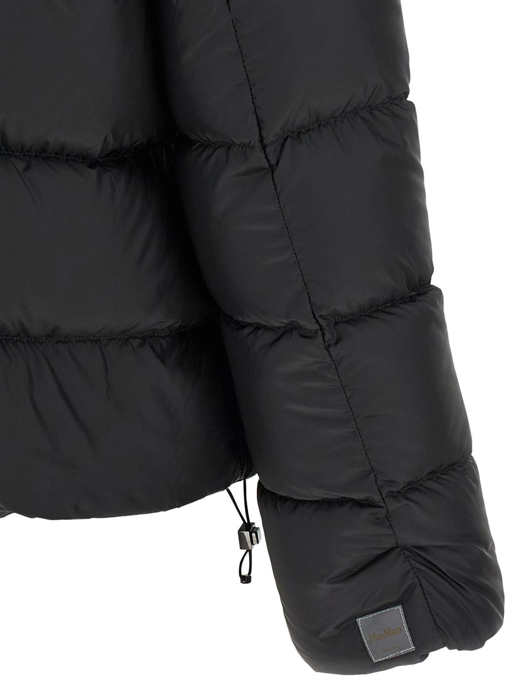 Max Mara Black Polyester Full-Length Jacket