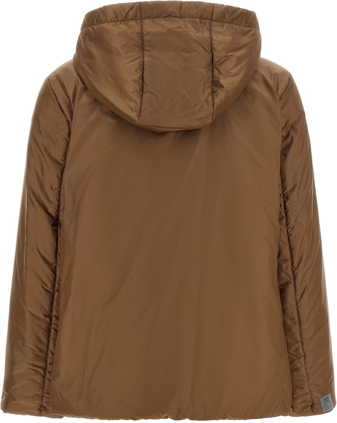 Max Mara Brown Polyester Full-Length Jacket