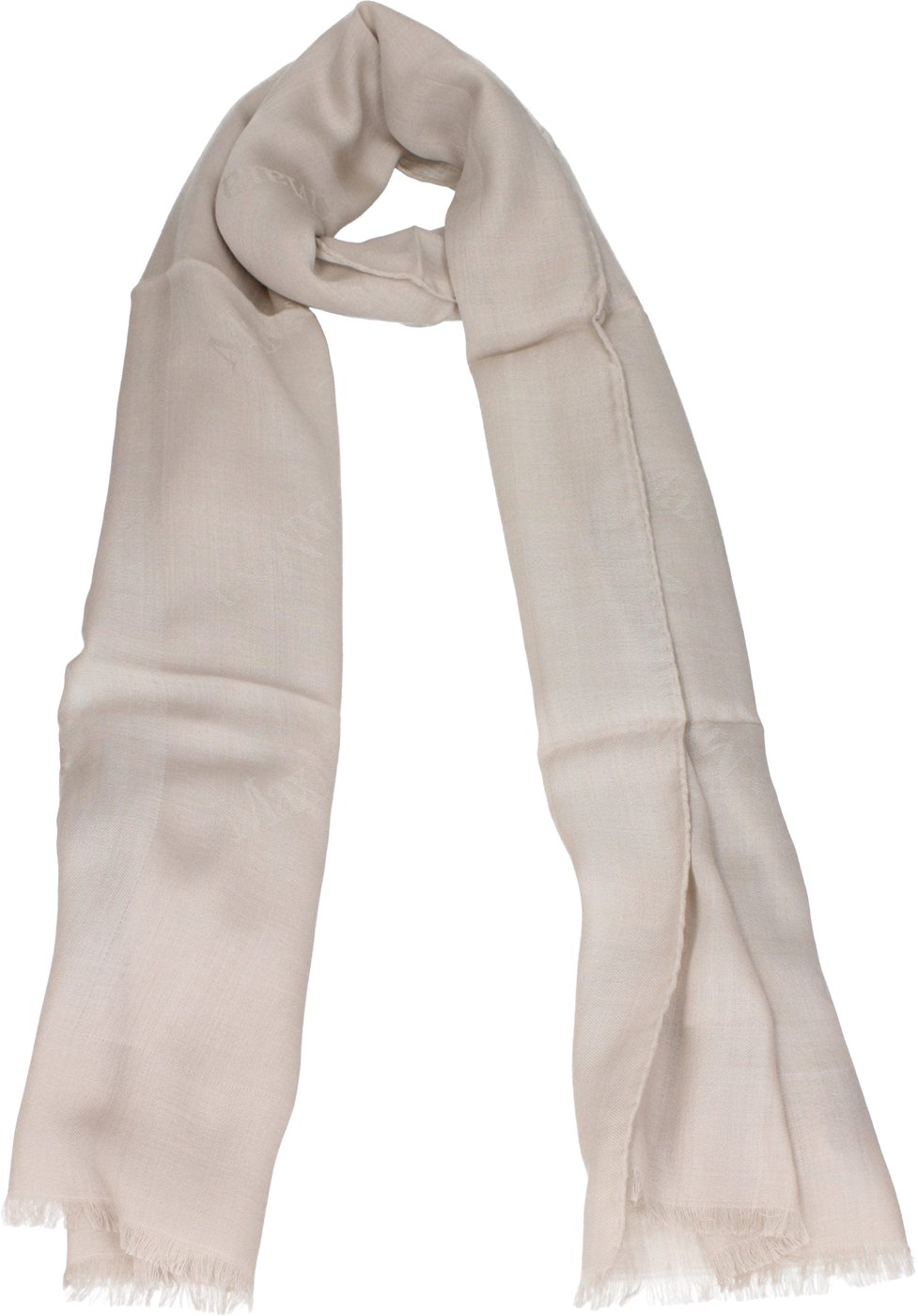 Max Mara Beige Wool Foulard