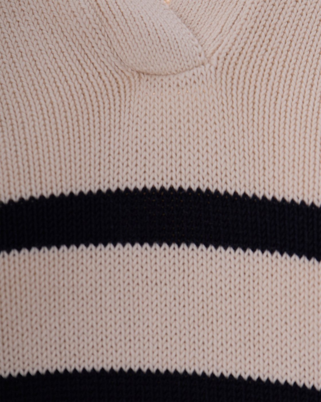 Striped Knit Polo