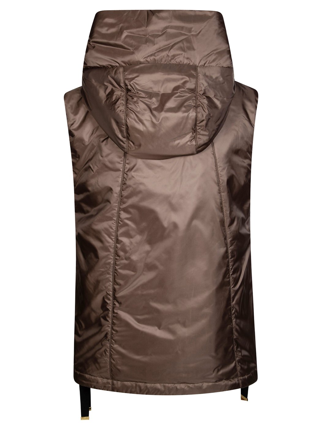 Rich Brown Greengo Hooded Padded Vest