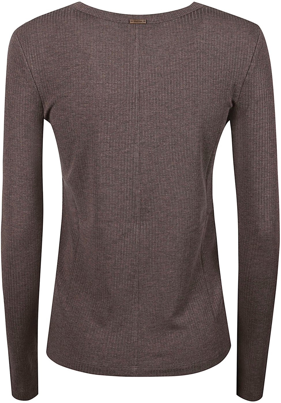 Mxmsalmone Round Neck Long Sleeve Top Brown