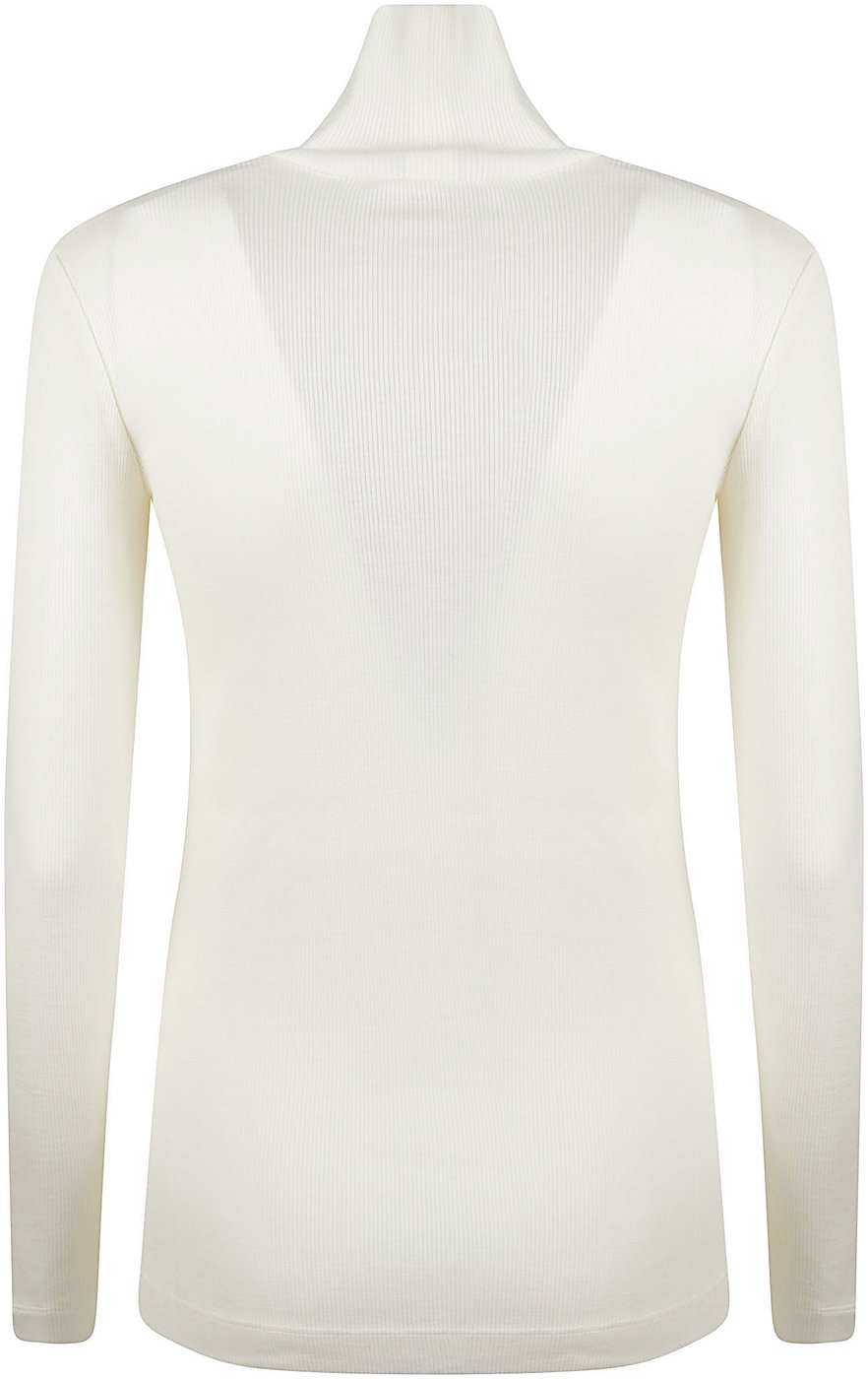 Mxmcono Turtle Neck Top White