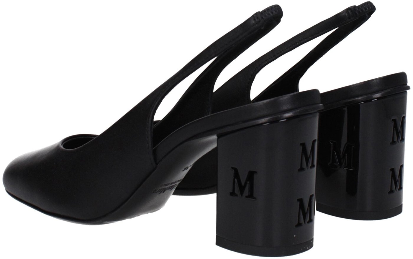 Max Mara Black Leather High Heel Pumps