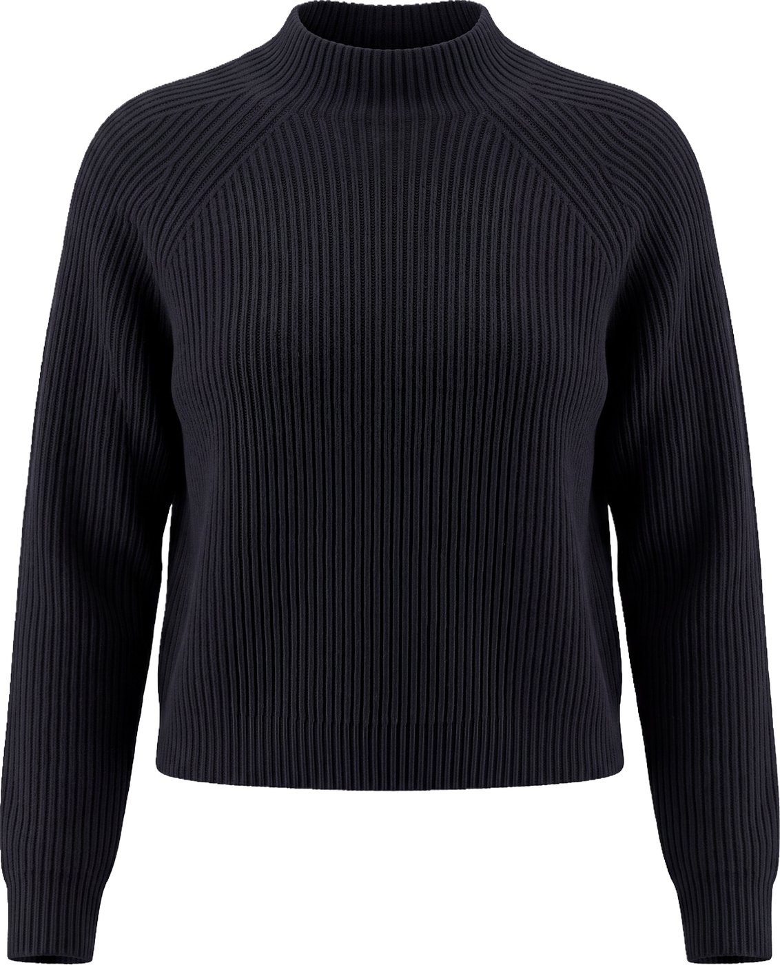 High neck sweater in a wool and cashmere blend