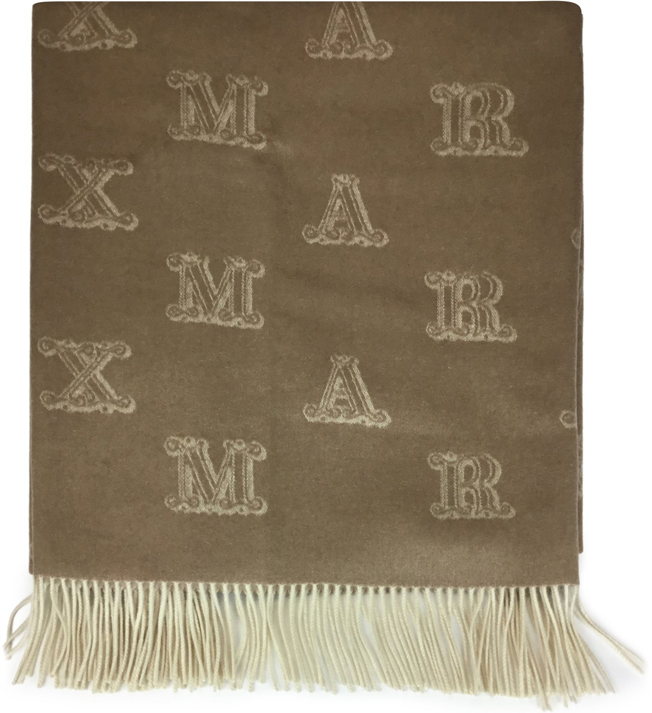 Cashmere scarf with fringes