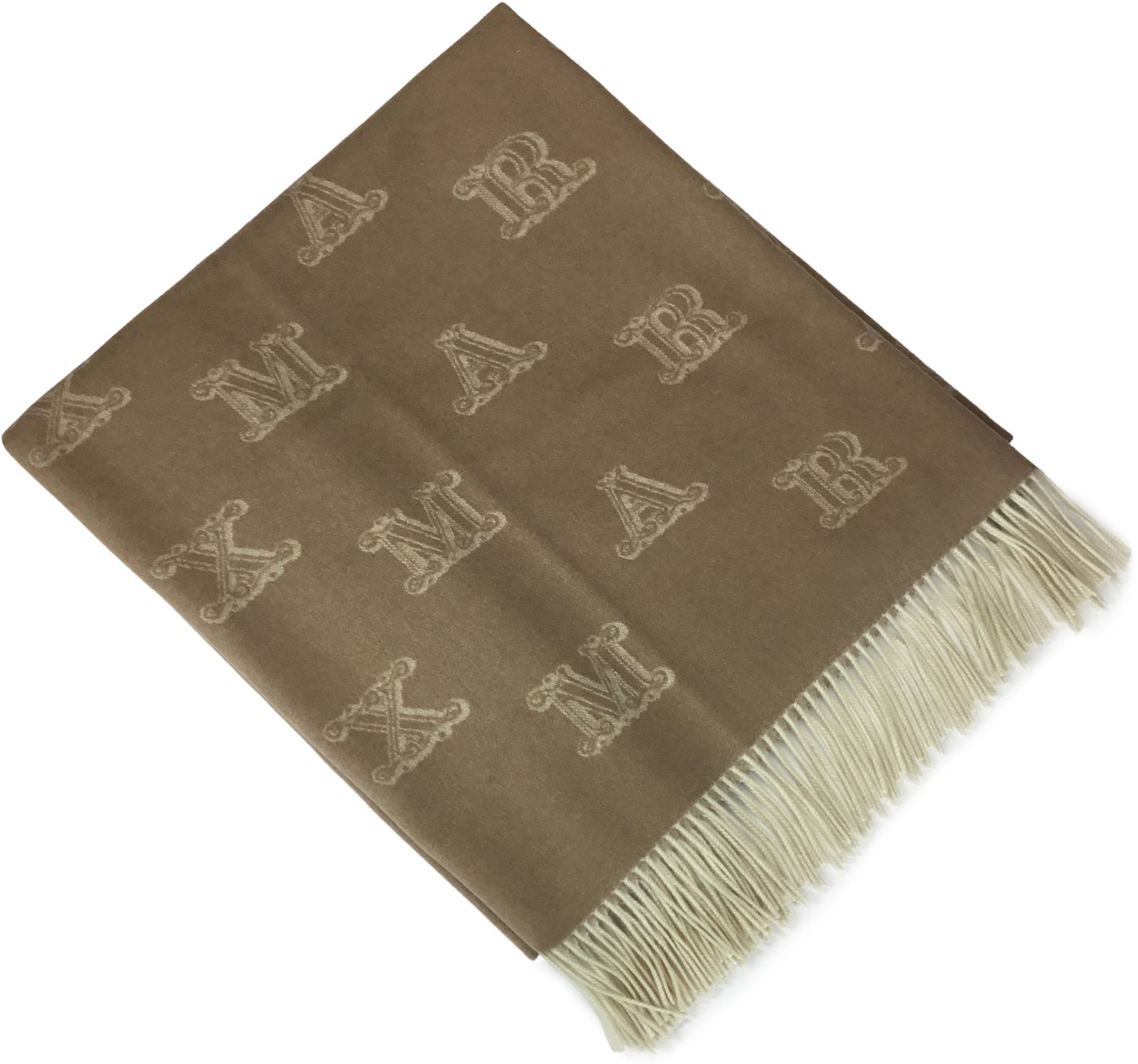 Cashmere scarf with fringes