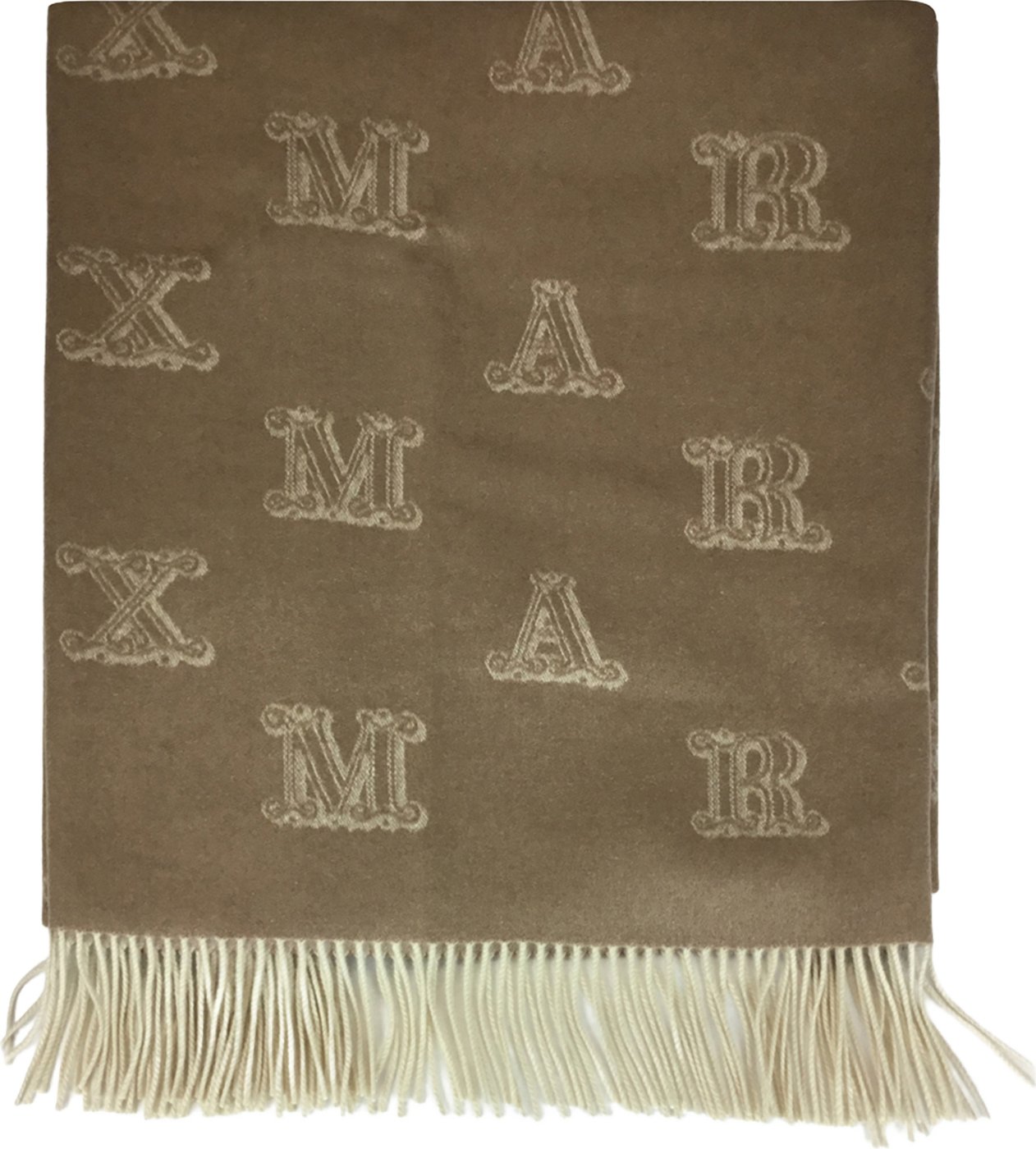 Cashmere scarf with fringes