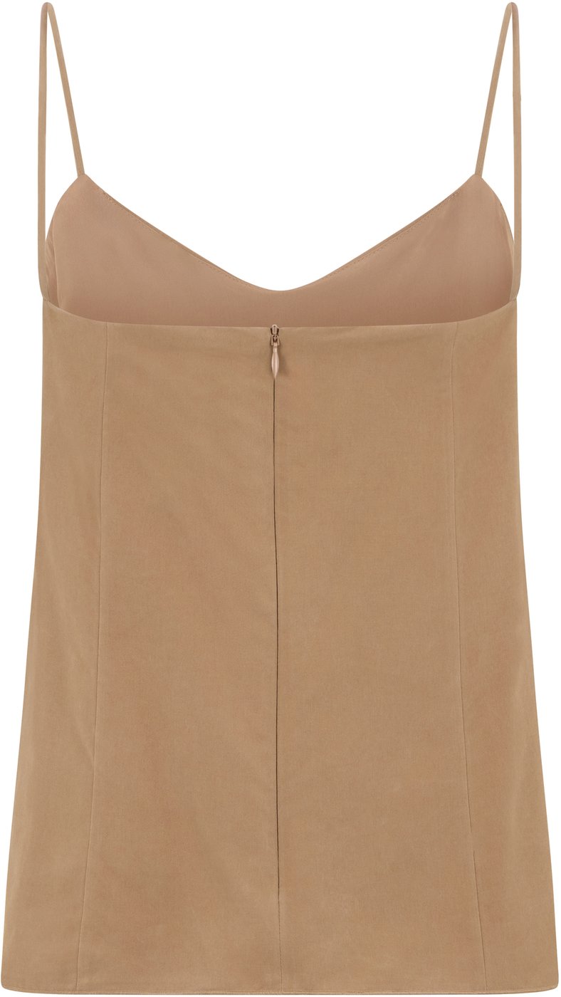 Silk top with thin straps