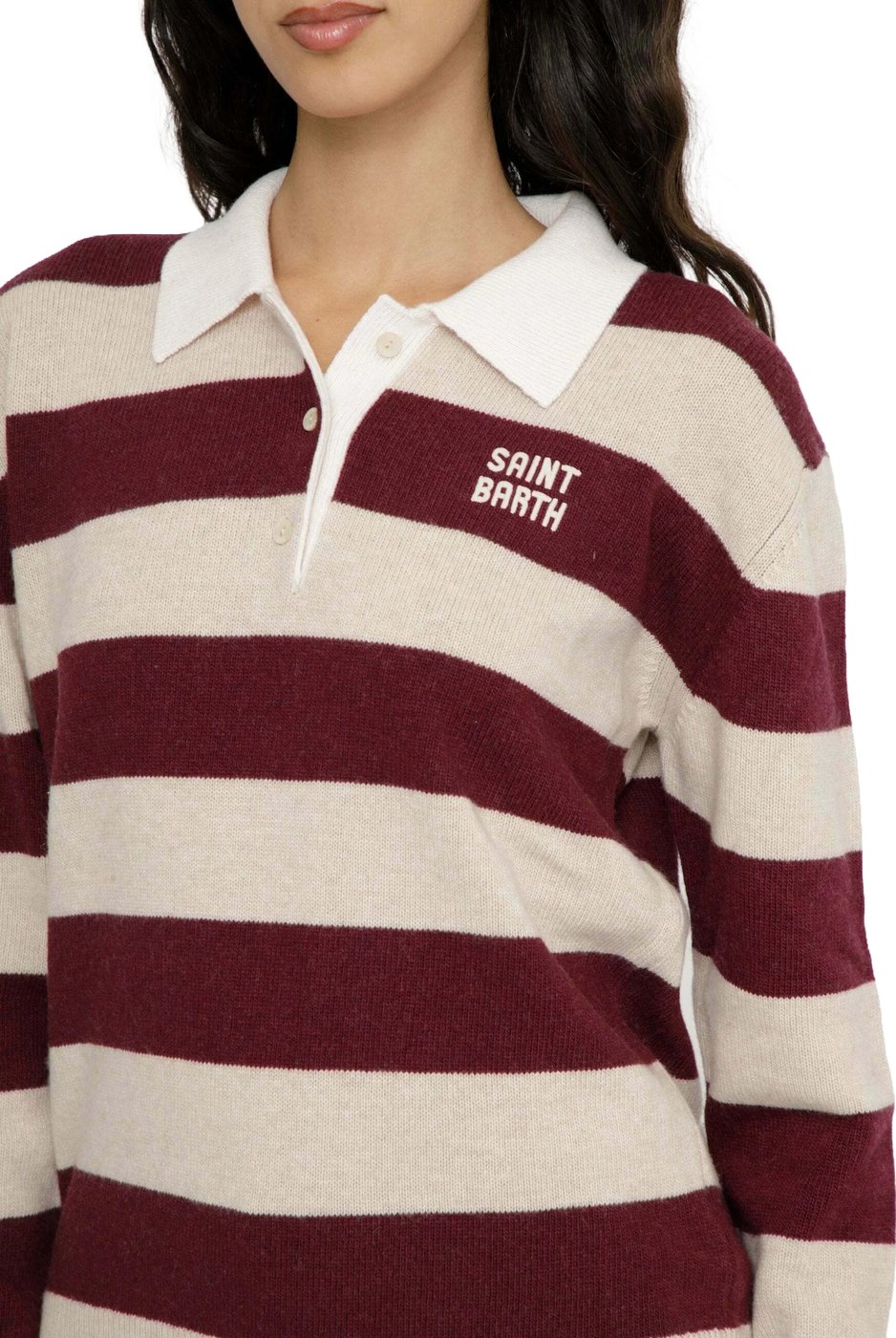T-Shirts And Polos Beige + Burgundy