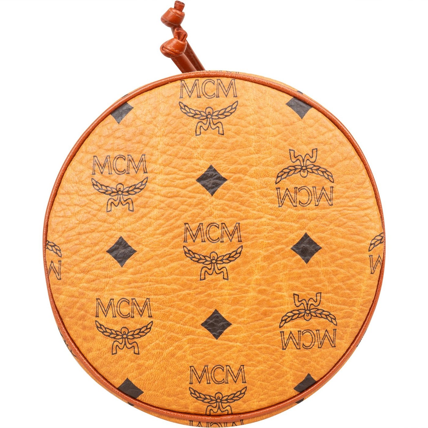MCM Monogram Visetos Mini Drawstring Bucket Crossbody Bag