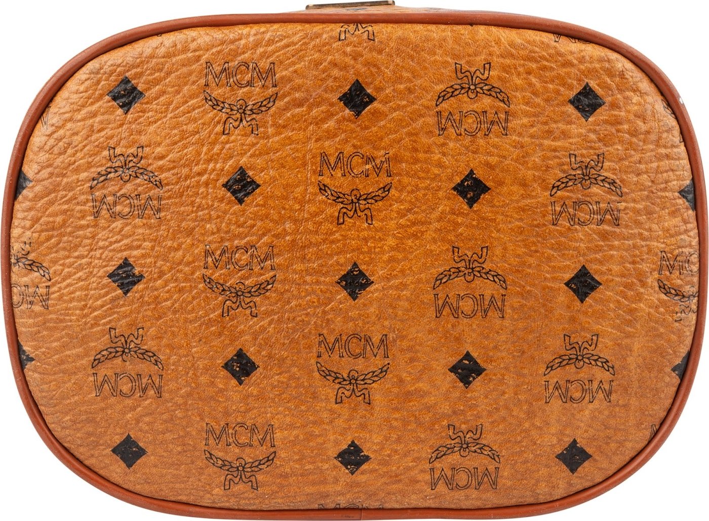 MCM Monogram Visetos Drawstring Bucket Crossbody Bag