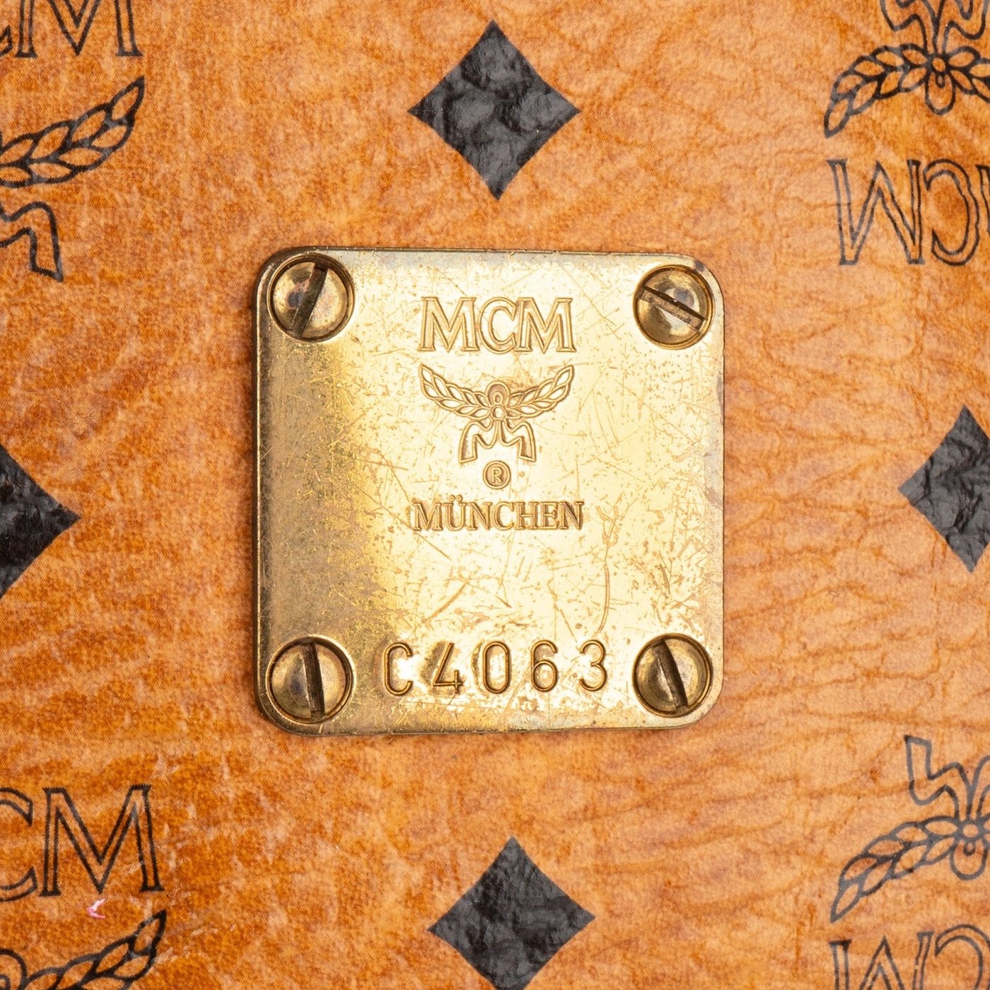 MCM Monogram Visetos Drawstring Bucket Crossbody Bag