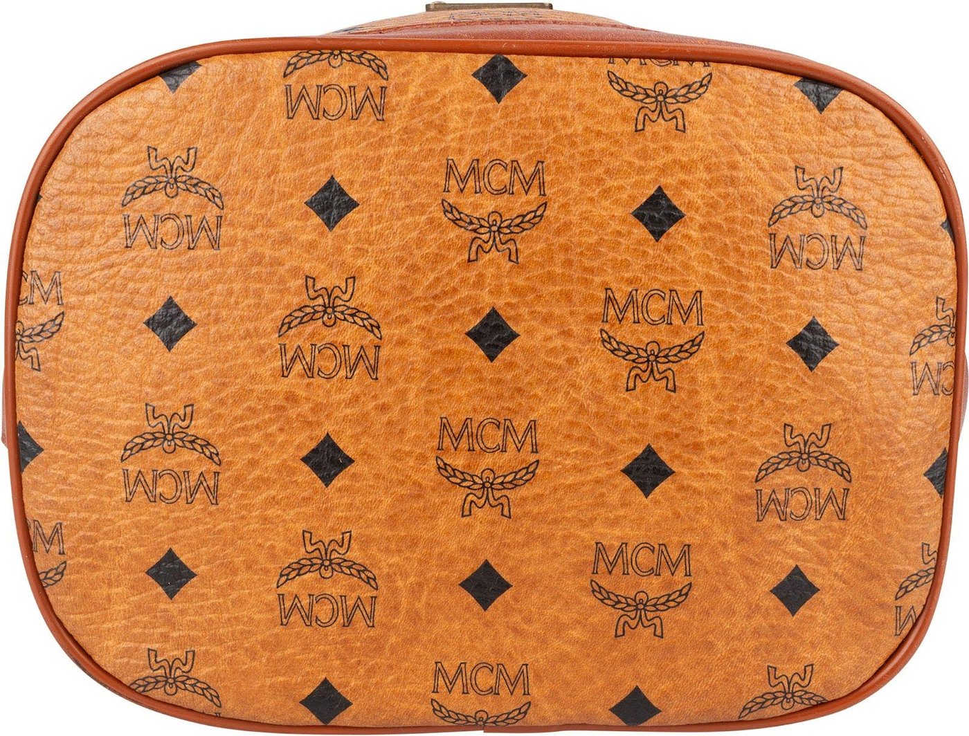 MCM Monogram Visetos Drawstring Bucket Crossbody Bag