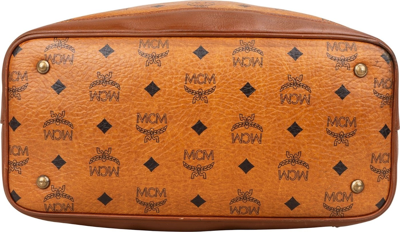MCM Monogram Visetos Drawstring Shoulder Bag