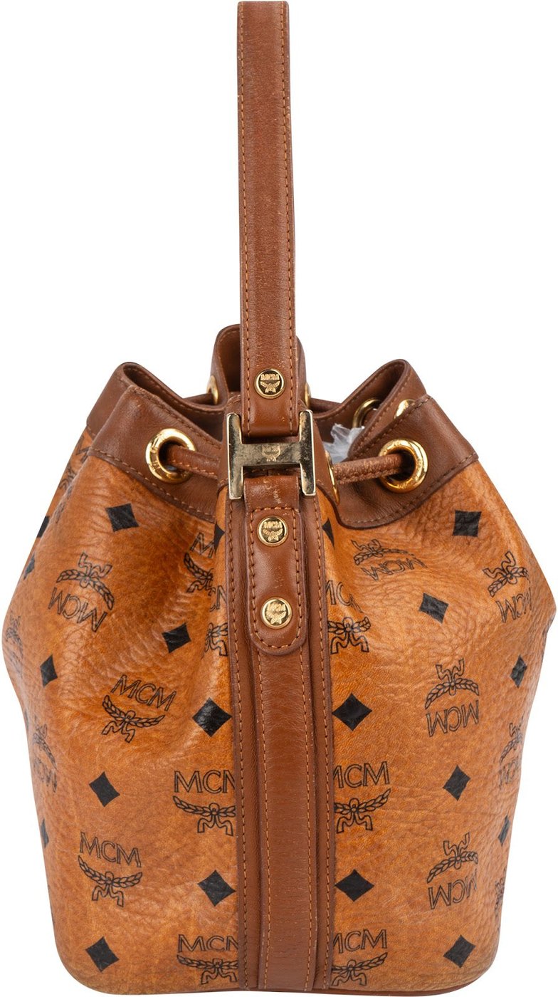 MCM Monogram Visetos Drawstring Handbag