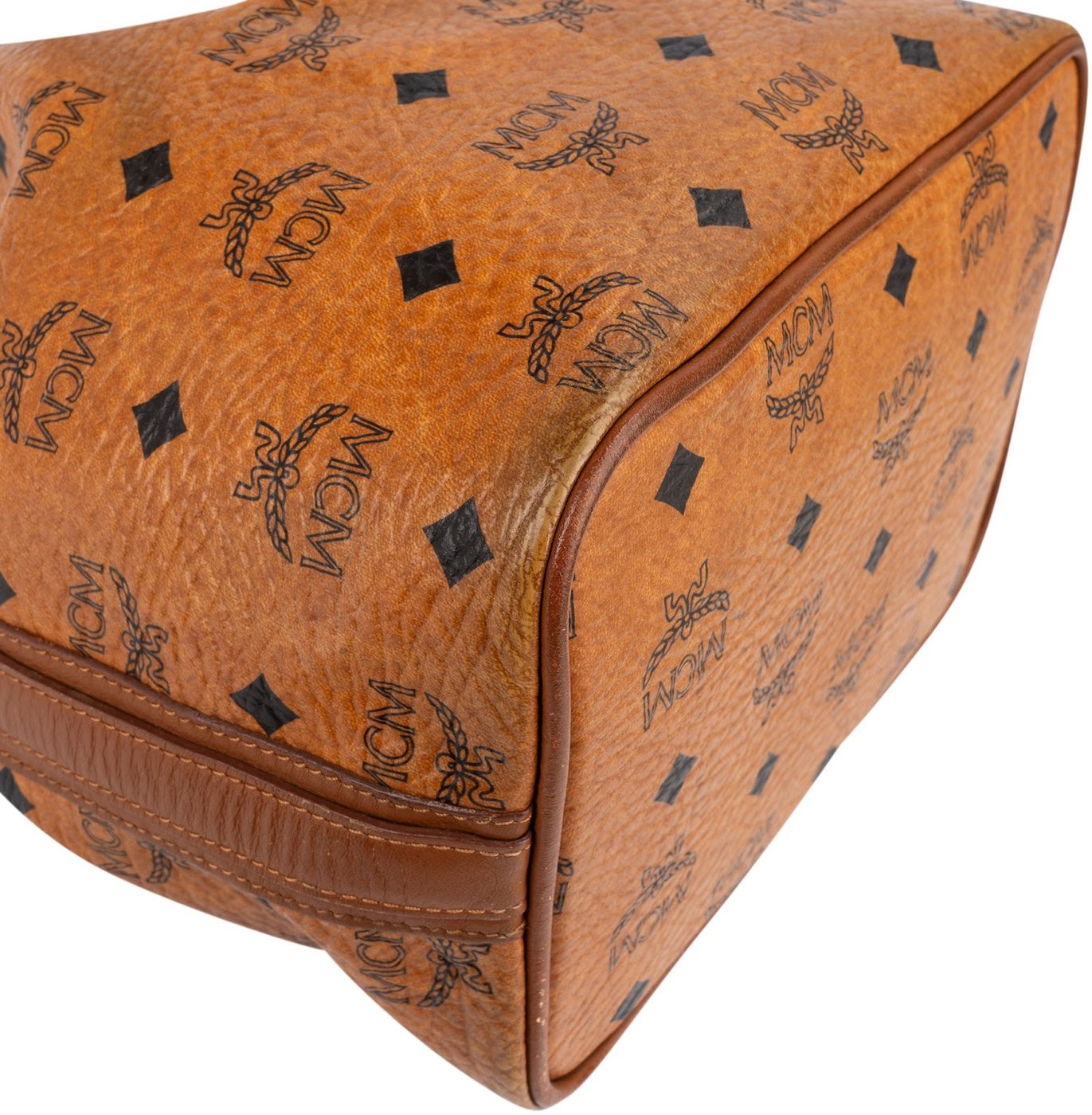 MCM Monogram Visetos Drawstring Handbag
