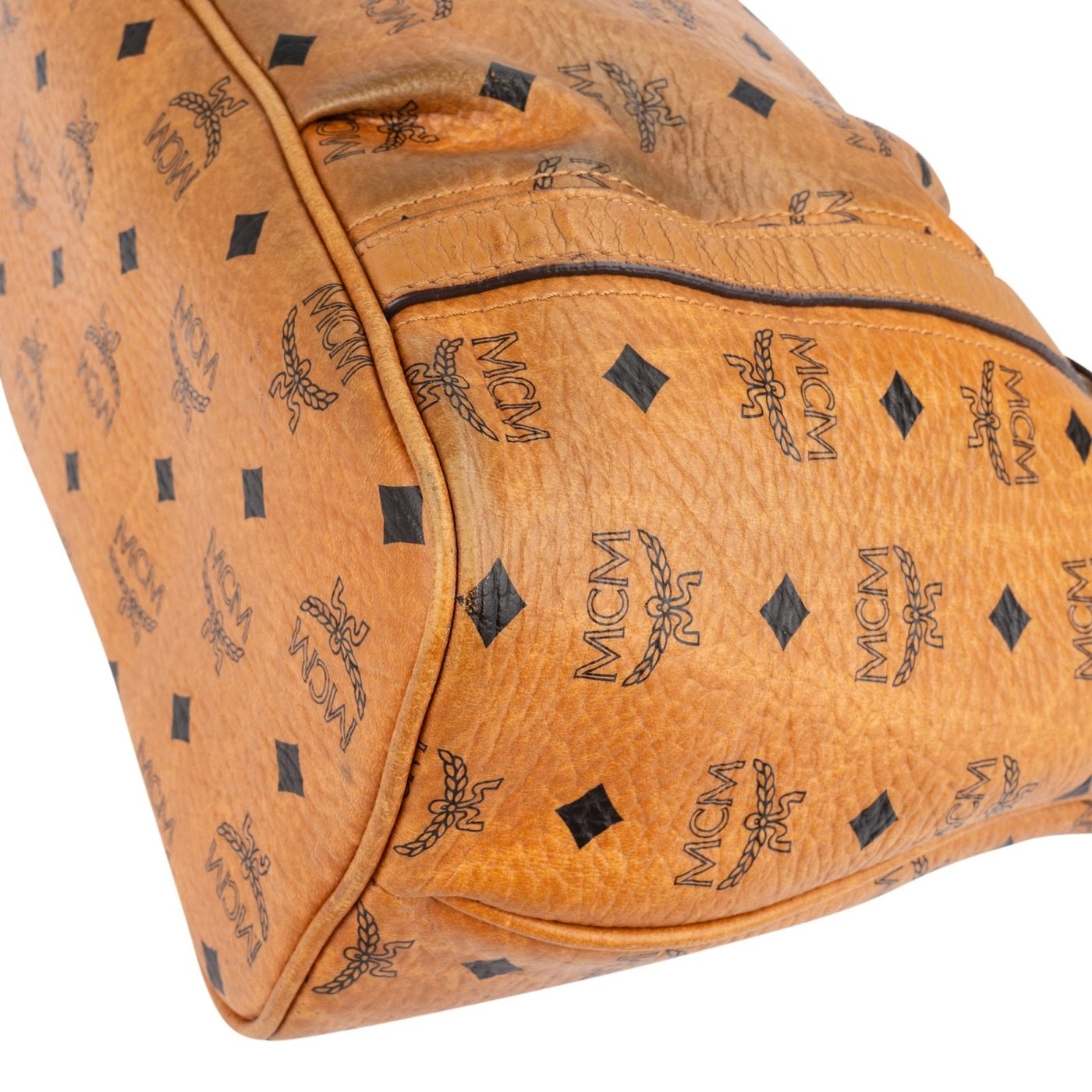 MCM Monogram Visetos Satchel Tote Shoulder Bag