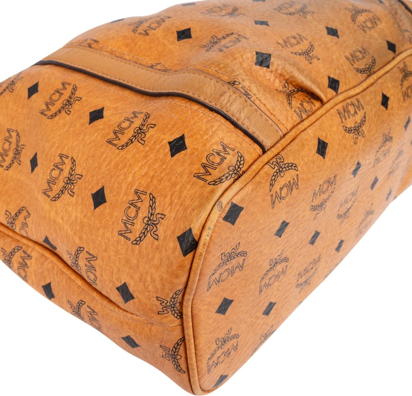 MCM Monogram Visetos Satchel Tote Shoulder Bag