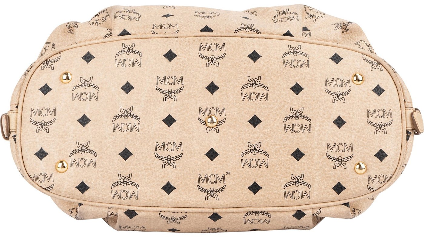 MCM Monogram Visetos Hobo Shoulder Bag