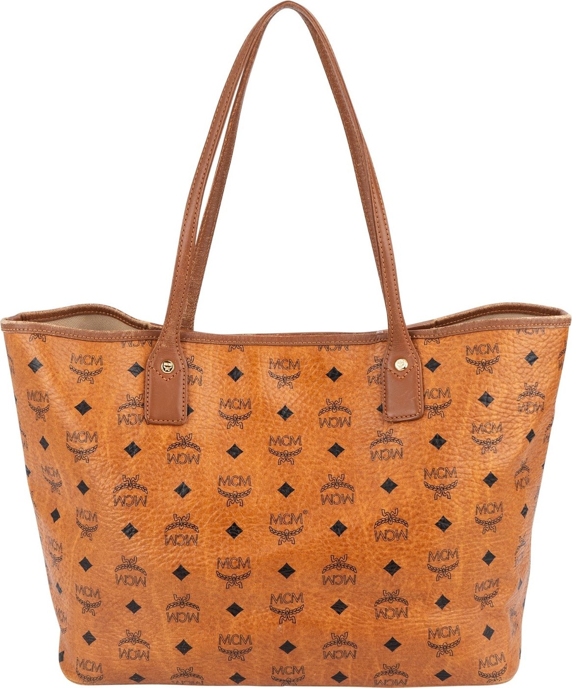MCM Monogram Visetos Liz Shopper Shoulder Bag