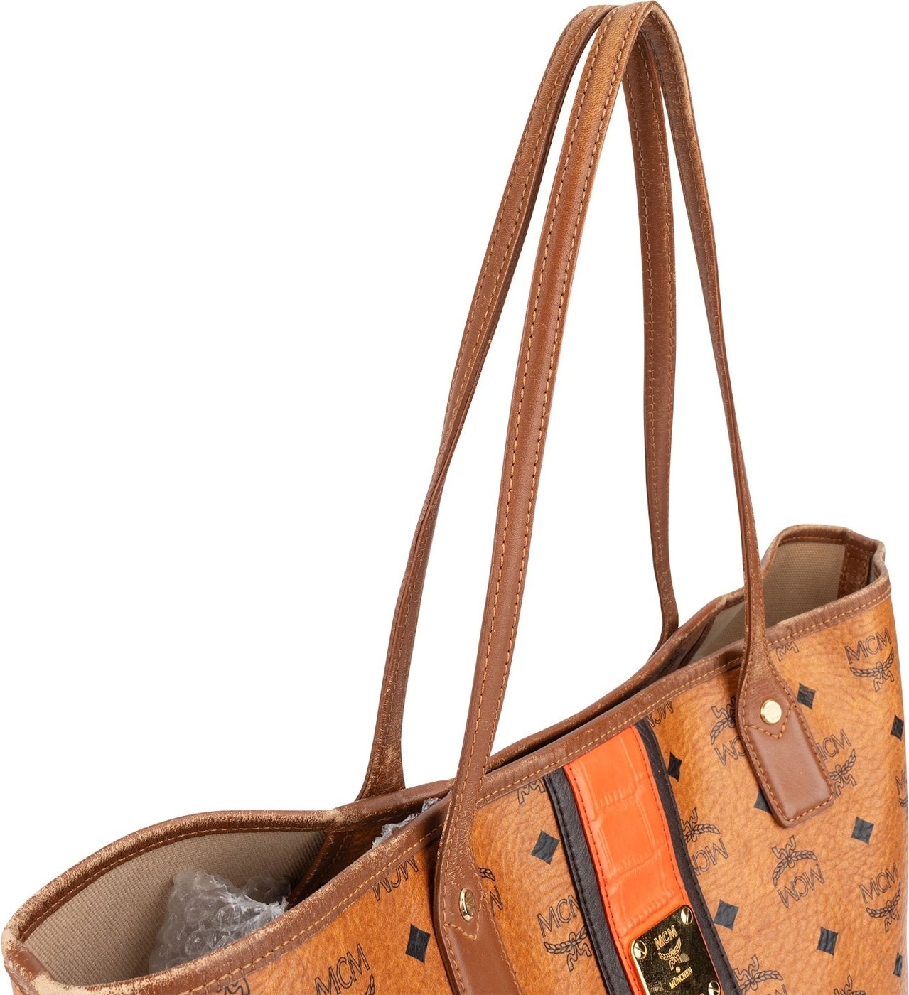MCM Monogram Visetos Liz Shopper Shoulder Bag