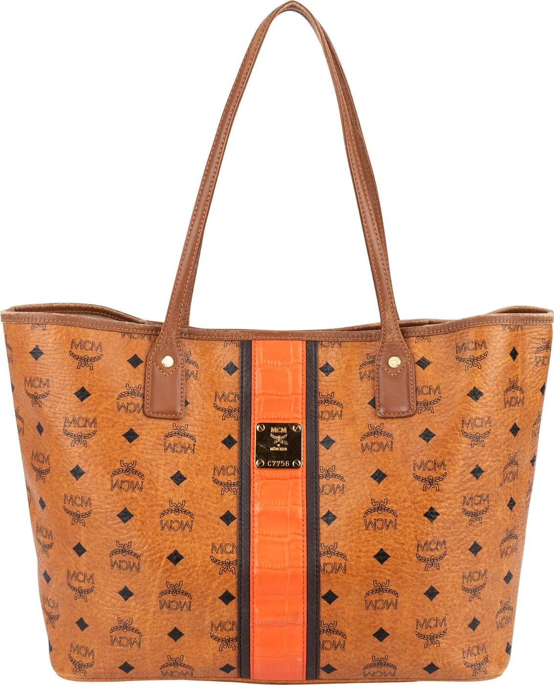 MCM Monogram Visetos Liz Shopper Shoulder Bag