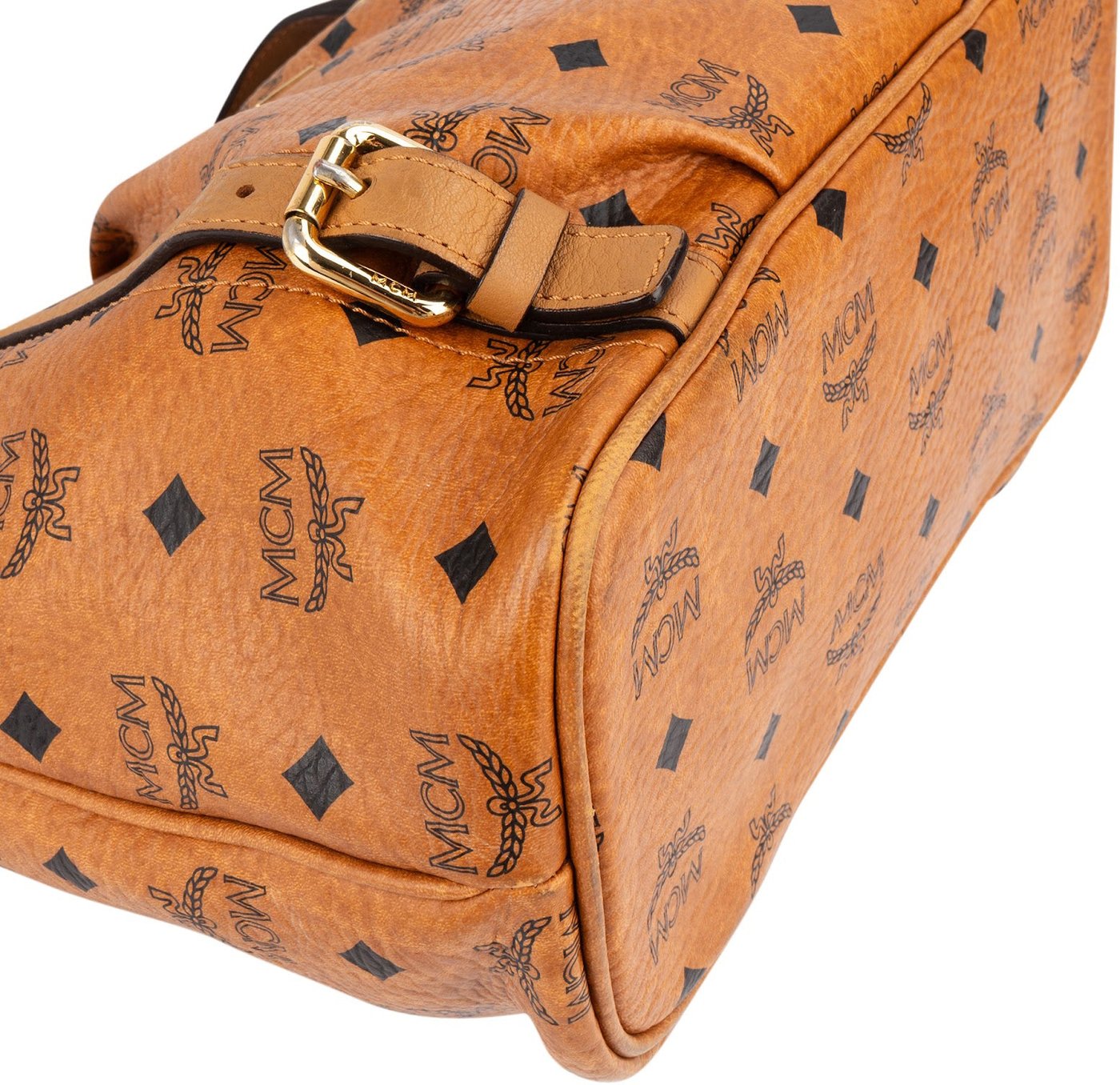 MCM Monogram Visetos Small Satchel Tote Handbag