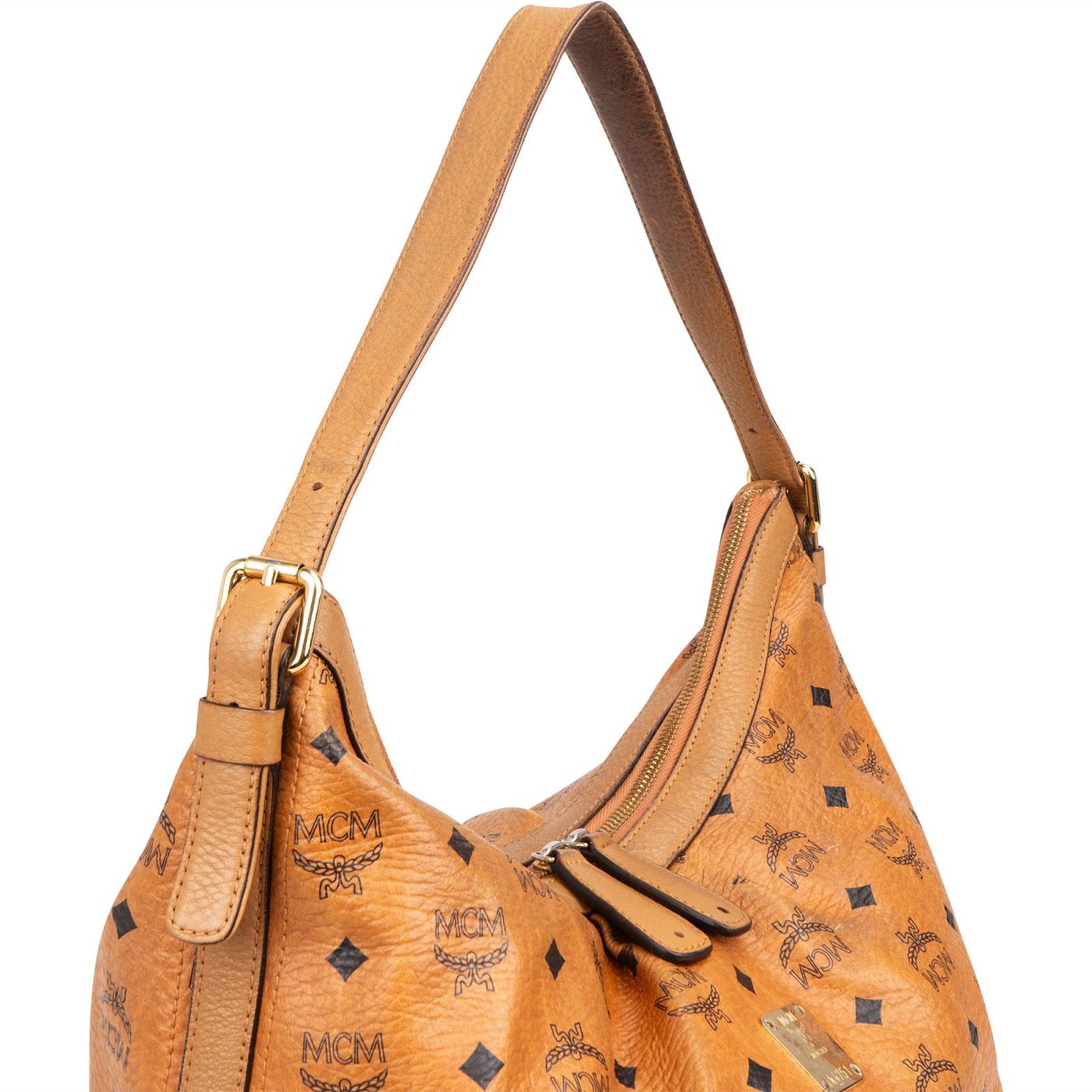 MCM Monogram Visetos Hobo Shoulder Bag