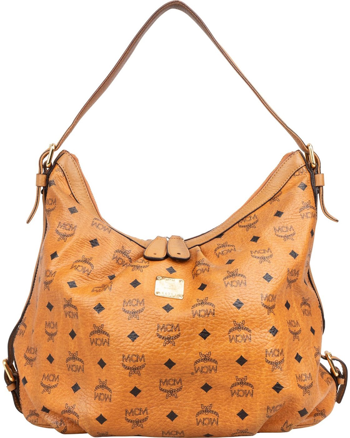 MCM Monogram Visetos Hobo Shoulder Bag