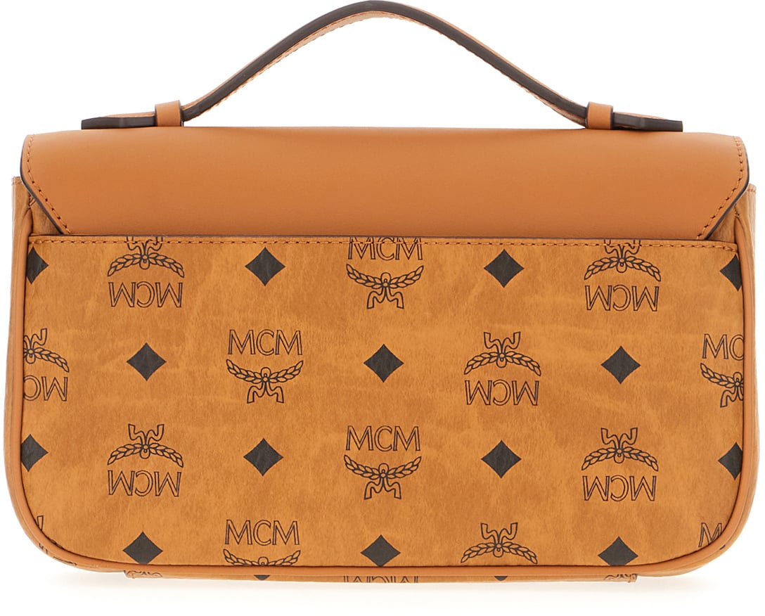 Mcm Printed synthetic leather handbag