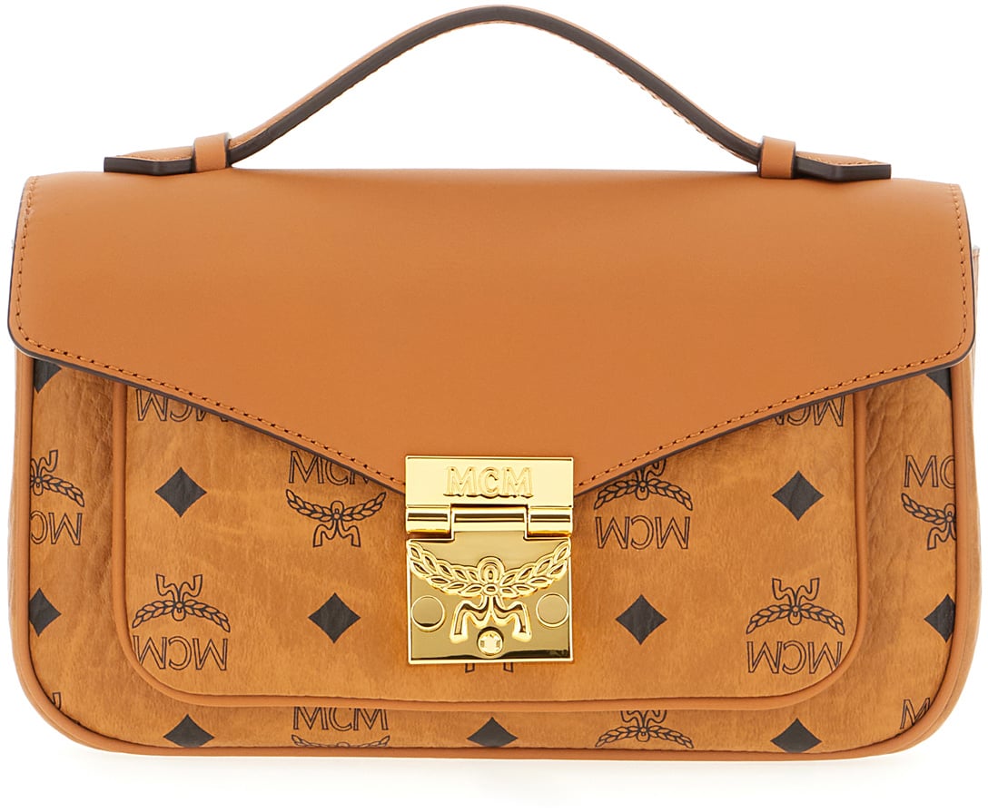 Mcm Printed synthetic leather handbag