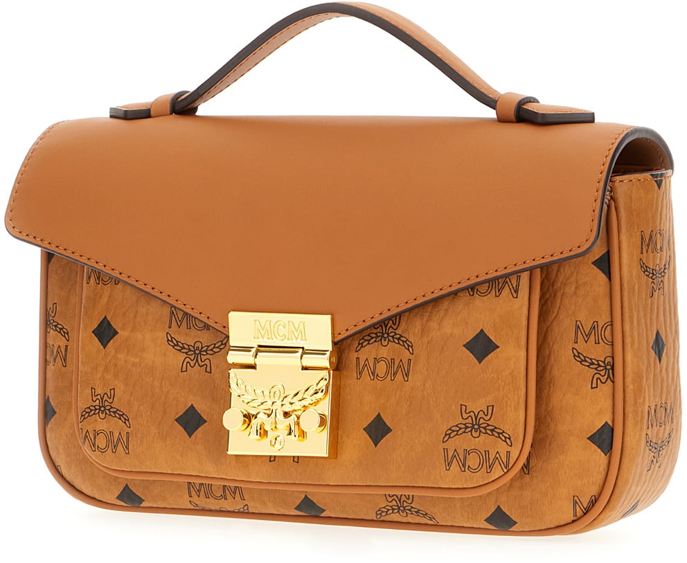 Mcm Printed synthetic leather handbag