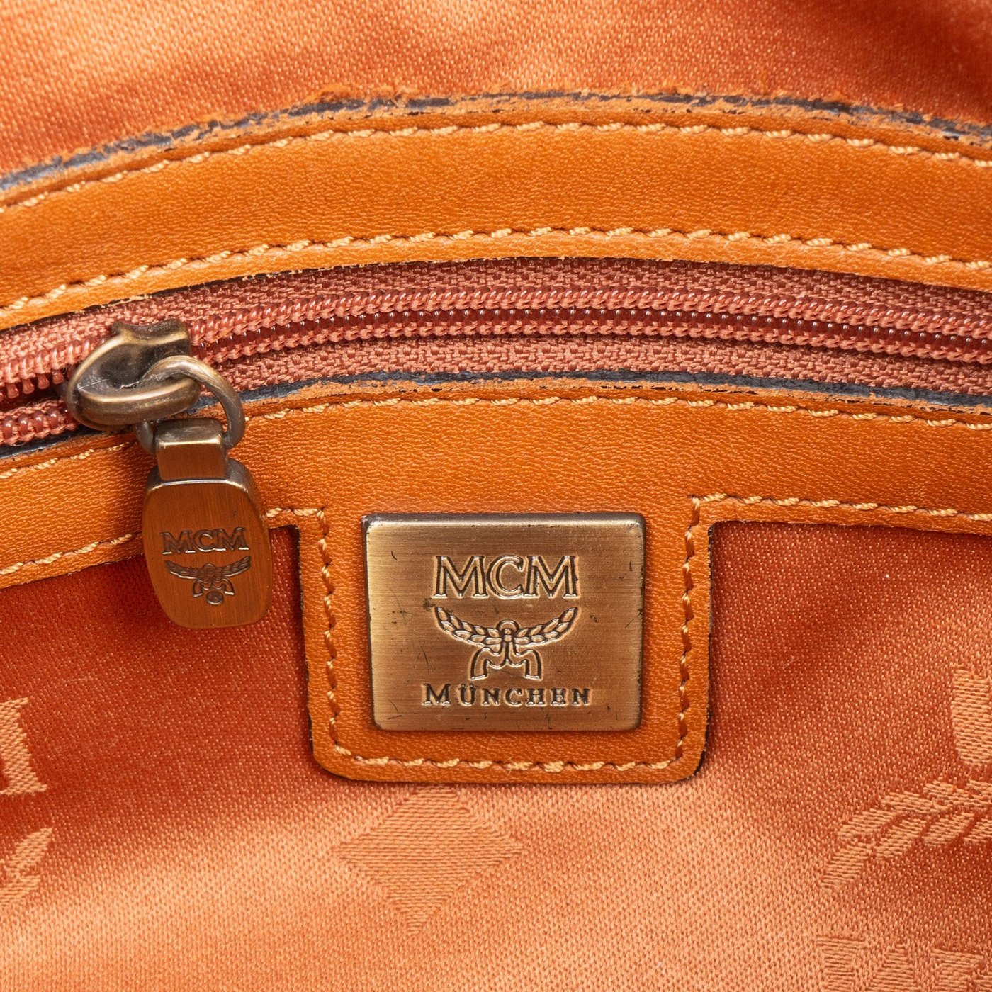 MCM Monogram Visetos Boston Handbag