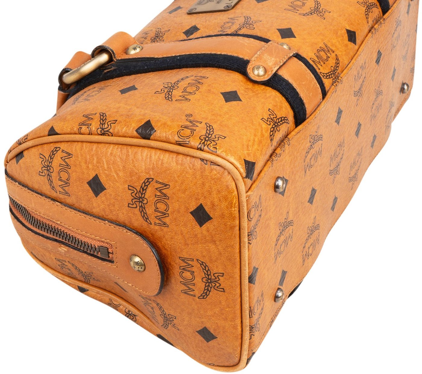 MCM Monogram Visetos Boston Handbag