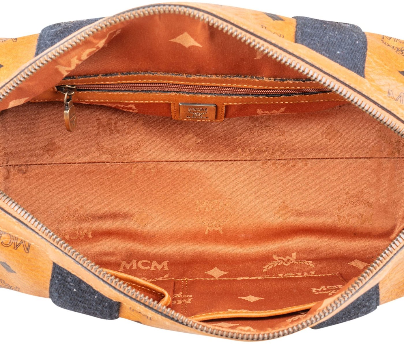 MCM Monogram Visetos Boston Handbag