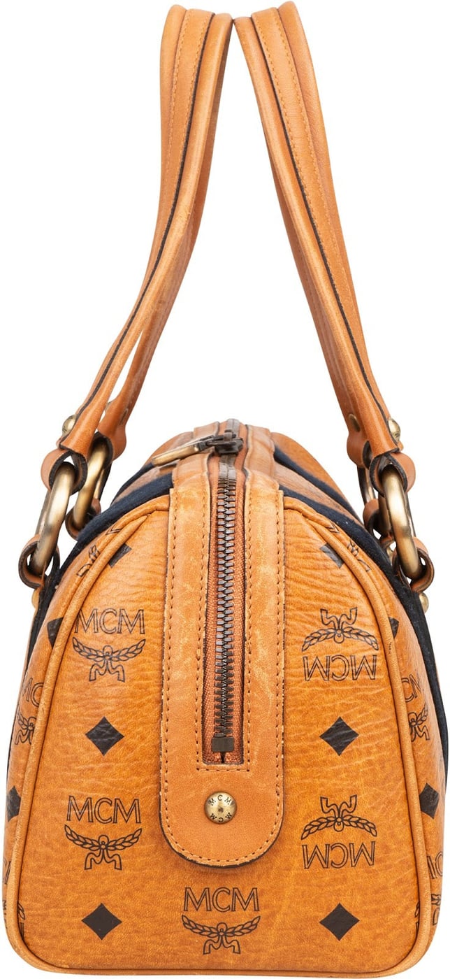 MCM Monogram Visetos Boston Handbag