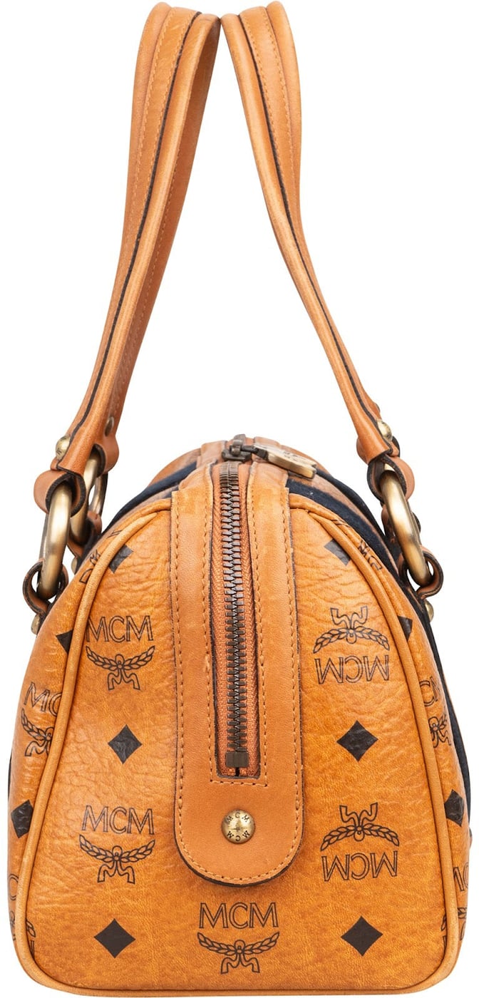 MCM Monogram Visetos Boston Handbag