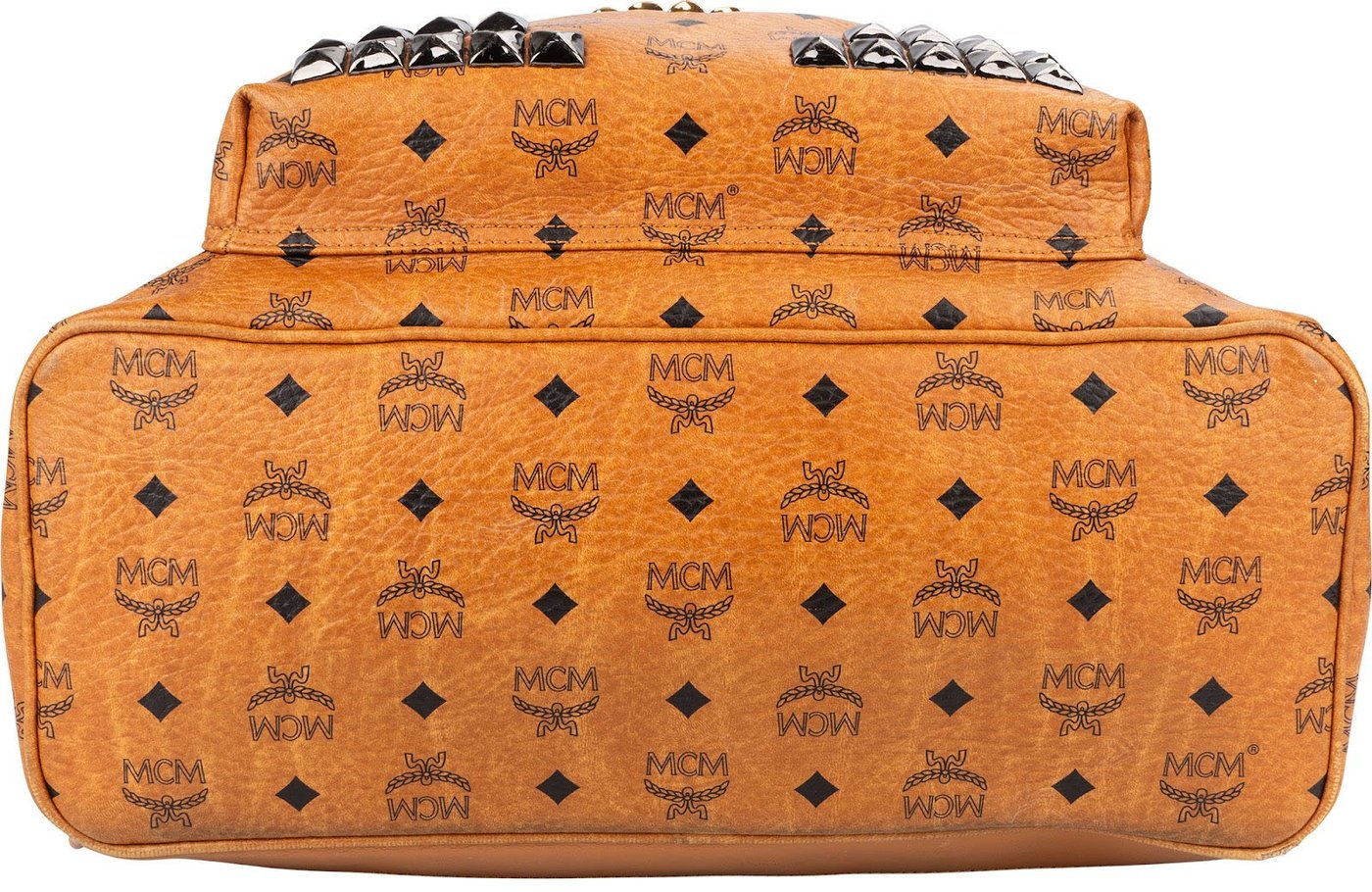 MCM Monogram Stark Studded Visetos Large Backpack