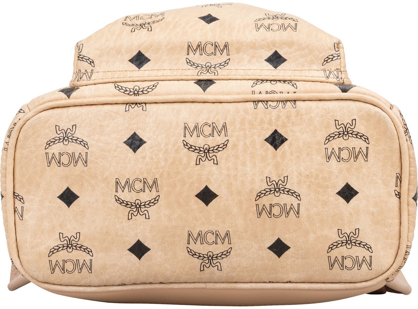 MCM Monogram Visetos Stark Side Studs Small Backpack