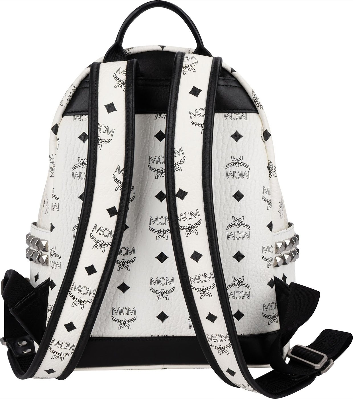 MCM Monogram Visetos Stark Side Studs Mini Backpack