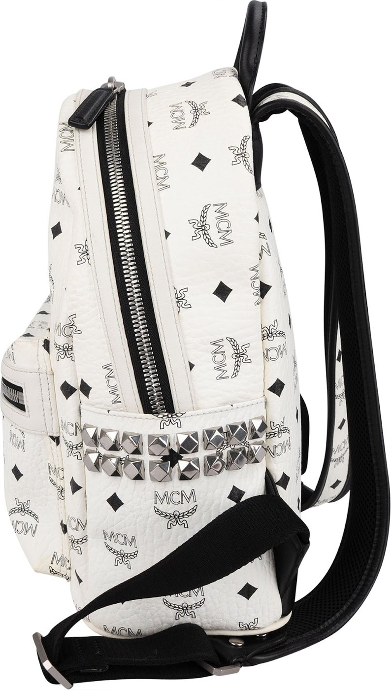 MCM Monogram Visetos Stark Side Studs Mini Backpack