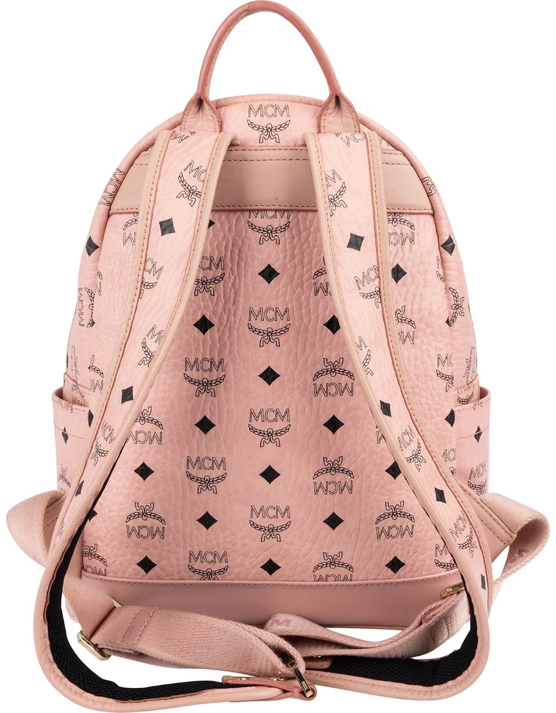 MCM Visetos Monogram Stark Studded 2 in 1 Mini Backpack