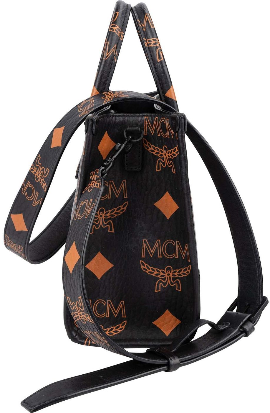 MCM Monogram Aren Mini Tote in Visetos Handbag