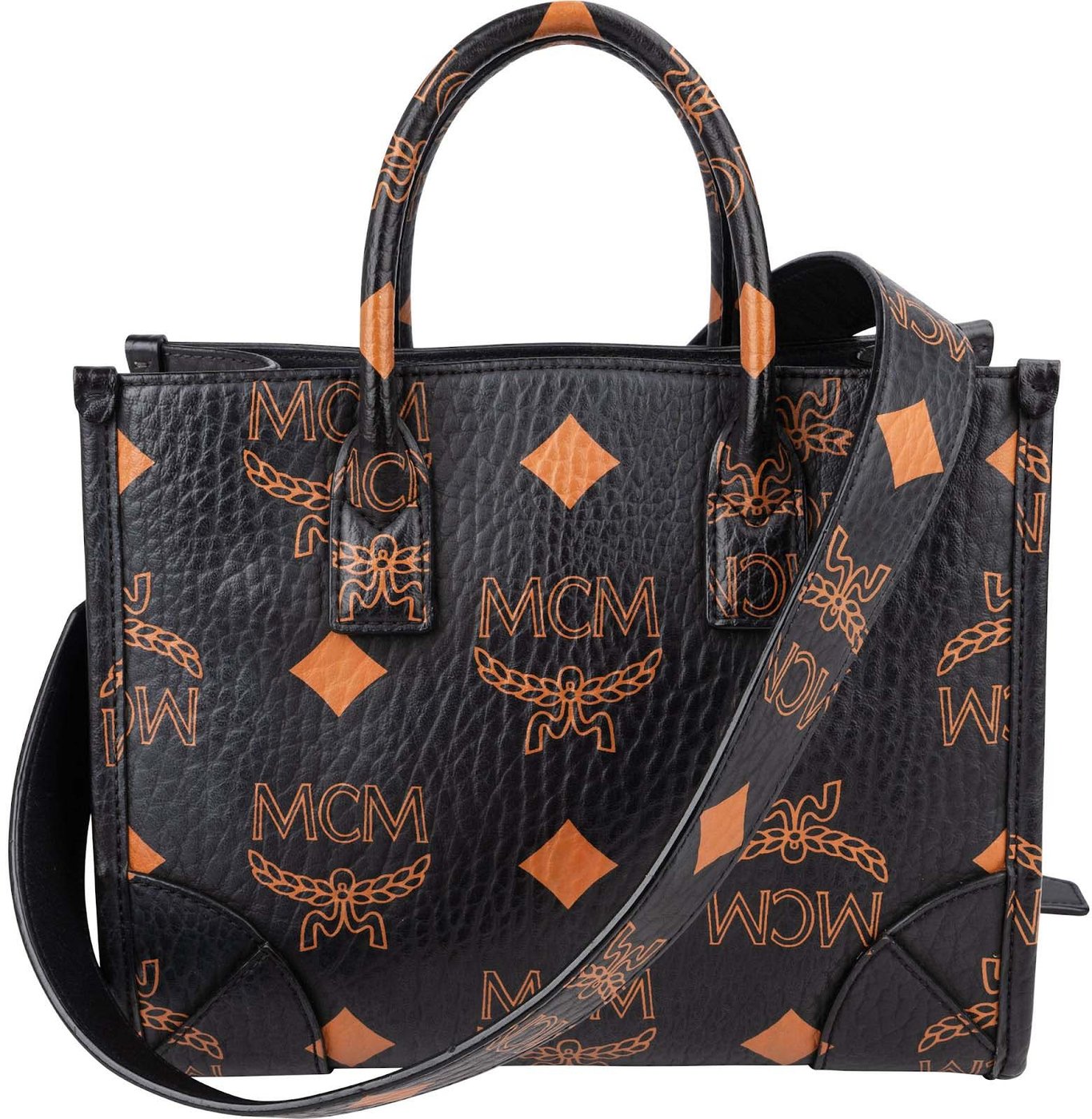 MCM Monogram Aren Mini Tote in Visetos Handbag